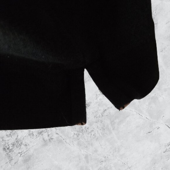 Merona Black Collared 3/4 Sleeve Women's Top - 16W/18W - Picture 2 of 6